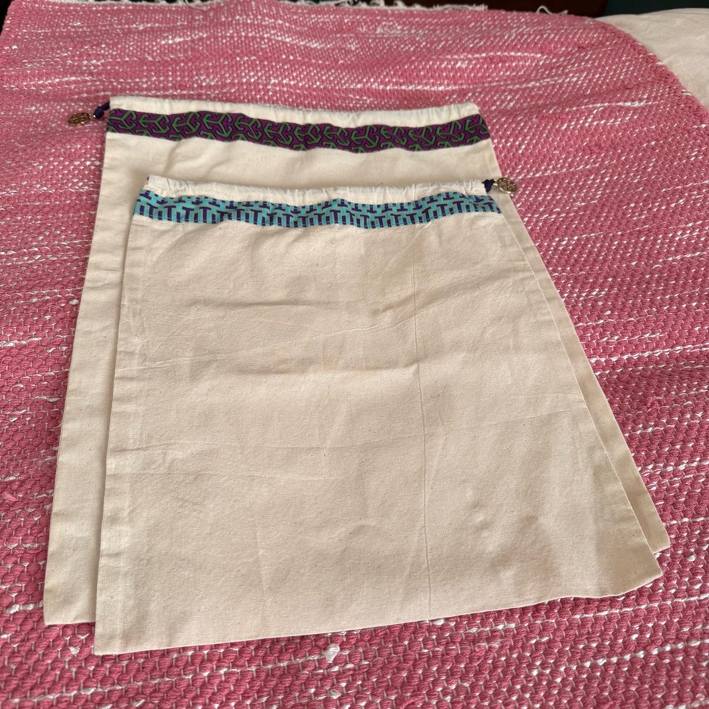 Tory Burch Storage Bags set of 2 NWOT